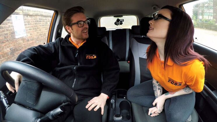 [FakeDrivingSchool] - Petite American Teen Creampie Anal Sex - Ryan Ryder