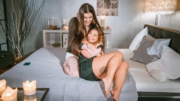 [Lesbea] - Lesbian Lovers' Bedroom Pleasure - Amy Red - Marry Morrgan