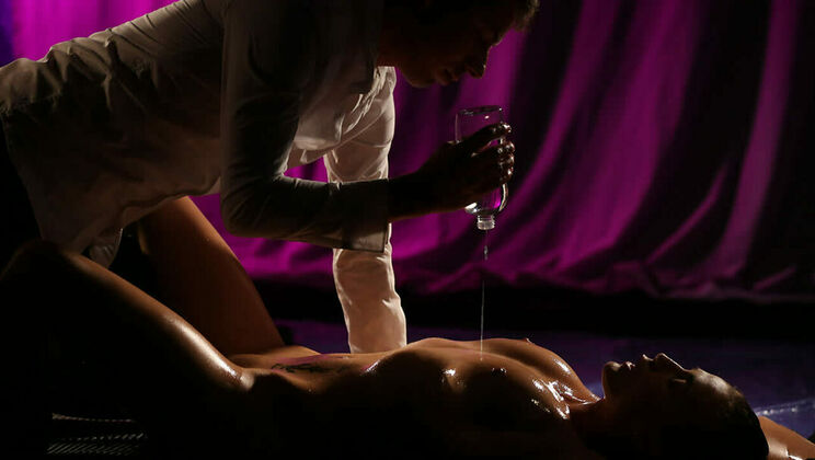 [SinfulXXX] - Brunette Nicole Love Gets Erotic Massage with Fingering