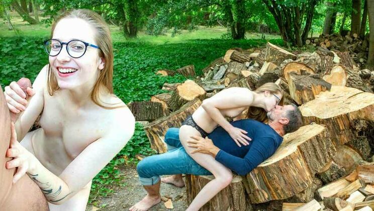 [BeautyandtheSenior] - Blonde Abela Gives Cumshot to Grandpa Philippe