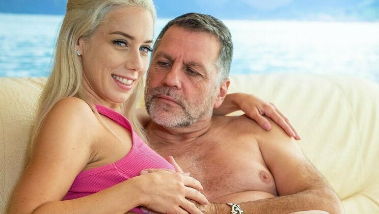 [BeautyandtheSenior] - Nesty Licks Philippe's Pussy in Rimming Scene - Phillipe Soine - Nesty Gre