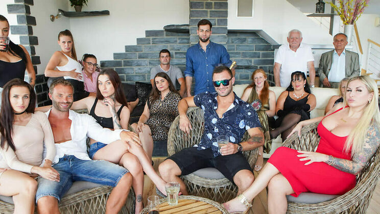 [FamilyScrew] - Cumshot Celebration with Nicole Love - Nicole Love - Daphne Klyde - Jarushka Ross - Yvonne - Casey - Inna - Koko Blond - Keira Flow - Dirty Gunther - Ginger Mi - Paula Ven