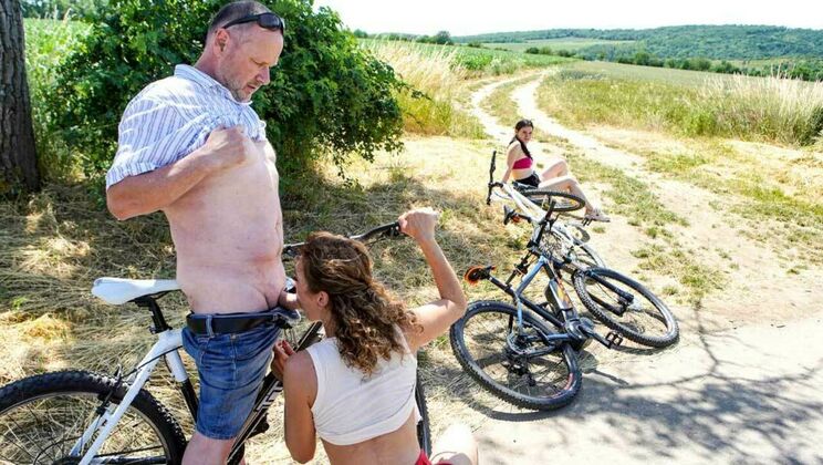 [GrandparentsX] - Shaved Pussy Outdoor Hardcore with Julia North