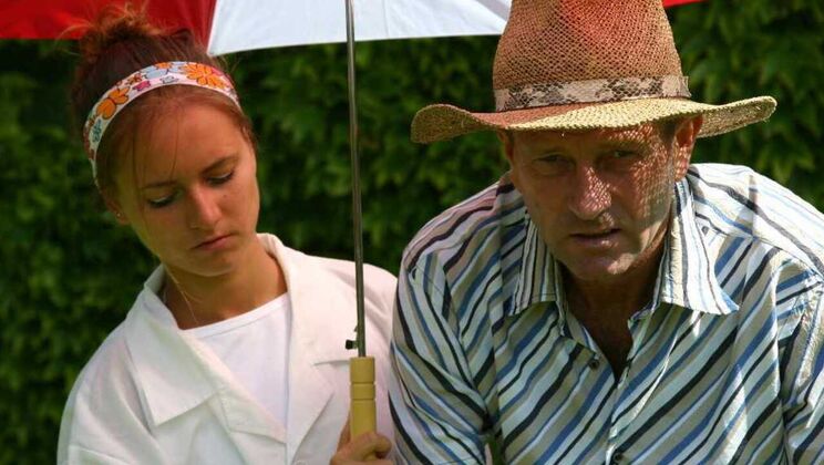 [Oldje] - Old Man Licks Balls, Young Blonde Sucks