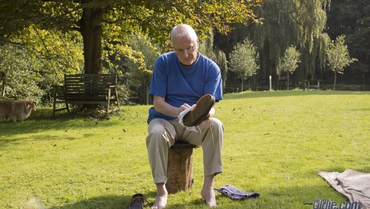 [Oldje] - Blonde Alexis Crystal's Shiny Boot Play - Alexis Crystal - Frank