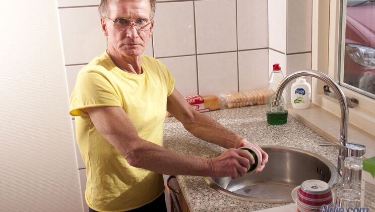 The Kitchen Doggy Style Delight: Denise and John