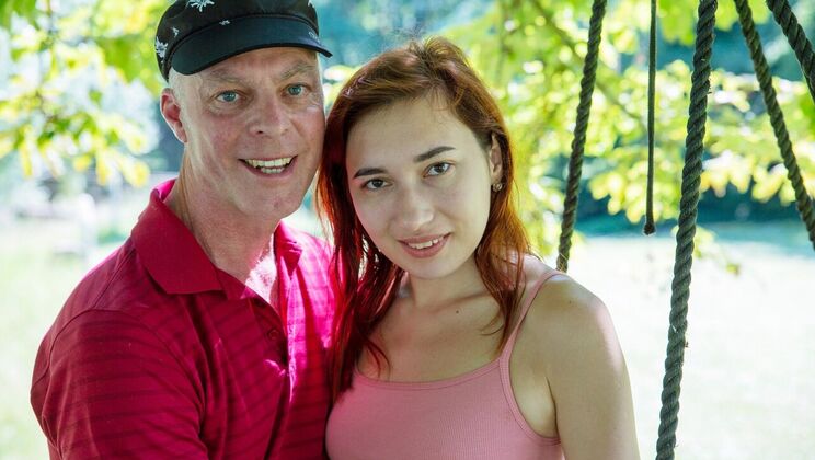 [Oldje] - Striptease and Fuck with Skinny Redhead - Angie Elif - Jerome