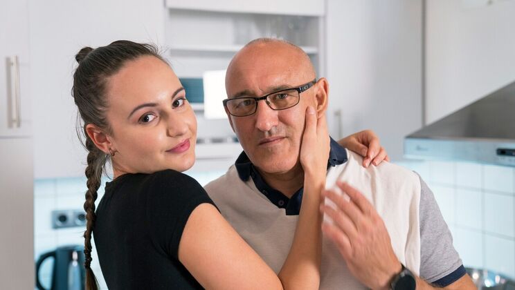 [Oldje] - Messy Girl Gets Cum on Her Tits