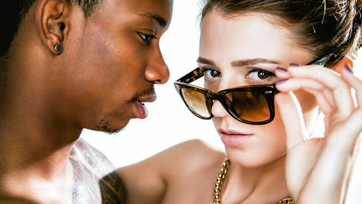 [SexArt] - Tattooed Brunette Gets Fucked by Black Guy