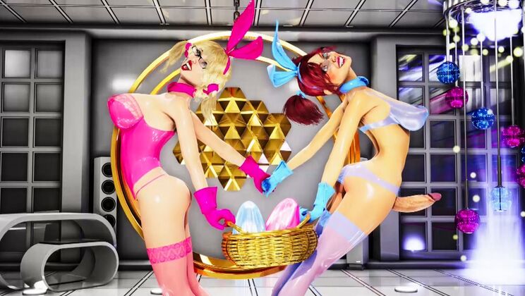 [Futanarica] - Riot of Anal Bunnies with Big Cocks