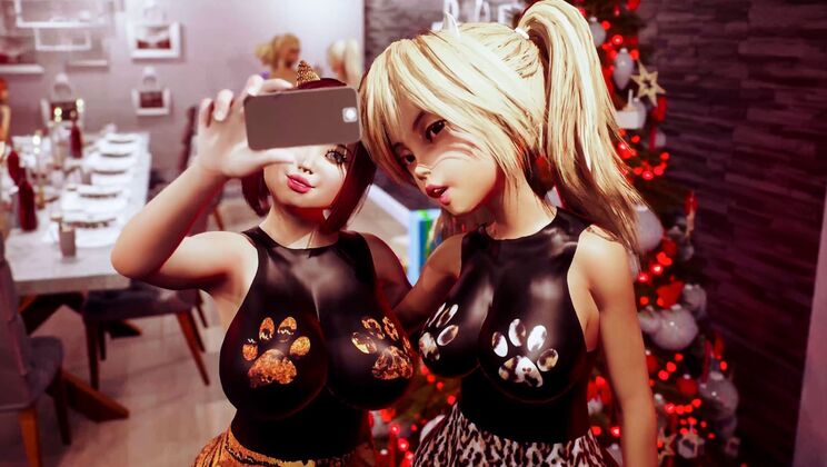 [Futanarica] - Crazy Xmas Anal Action