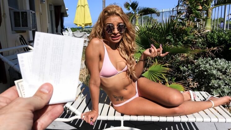 Small Tits, Big Passion In The Sun