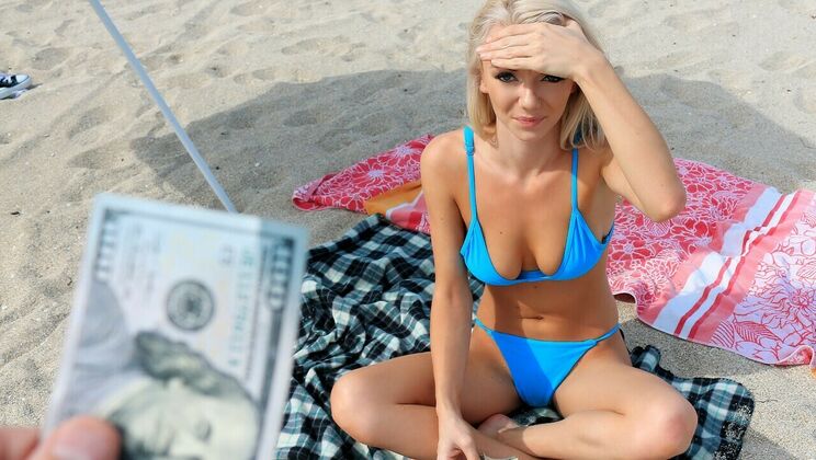 Blonde's First Public Fucking Experience