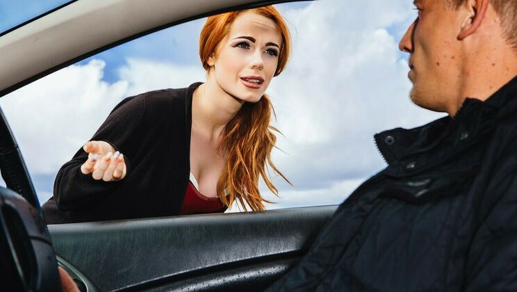 [StrandedTeens] - UK Redhead Ella Hughes Sucking Cock - Ella Hughes