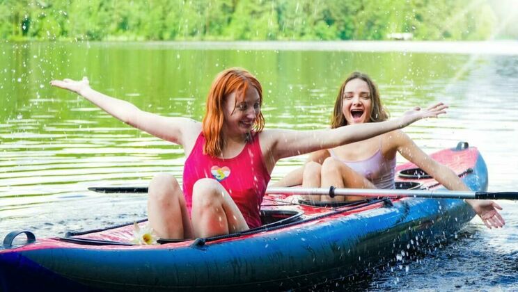 [ClubSweethearts] -  Kayaking with Lesbian Friends Olivia and Emma  - Olivia Trunk - Emma Korti