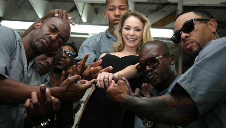 [BlacksonBlondes] - Angel Smalls in a Gangbang - Ricky Johnson - Eddie Jaye - Angel Smalls - Slim Poke - Jack Blaque - Chris Cock