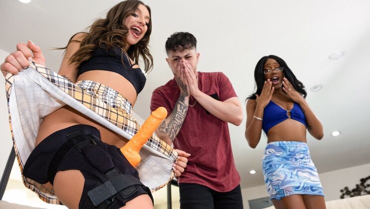 [Brazzers] - Strap-On Lesbians Lacey London And April Olsen