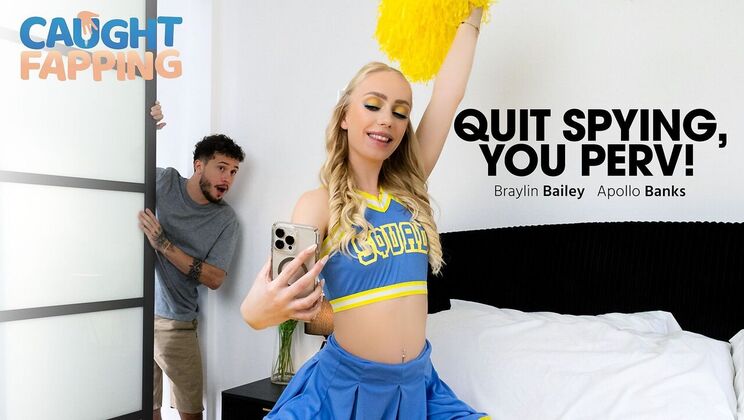 [CaughtFapping] - Cheerleader Braylin Bailey Gets Fucked - Braylin Bailey - Apollo Banks