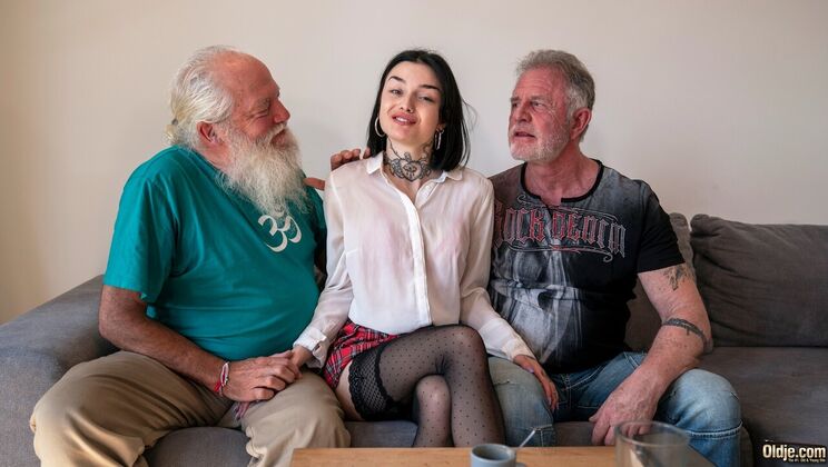 [Oldje] - Petite Maid Takes Big Cock in Every Hole - Bruno - Chel - Snow DeVille