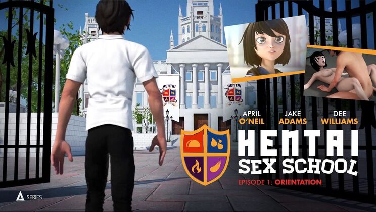 [AdultTimeAnimation] - Big Tits College Girl - Hentai Sex School Episode 1 - Dee Williams - Jake Adams - Whitney Wright - April Oneil - Wolf Hudson