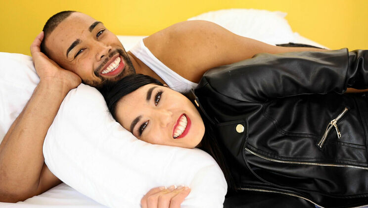 [HotGuysFuck] - Mina Moon Asian babe deepthroats Jaxson Briggs' black dick - Mina Moon - Jaxson Briggs