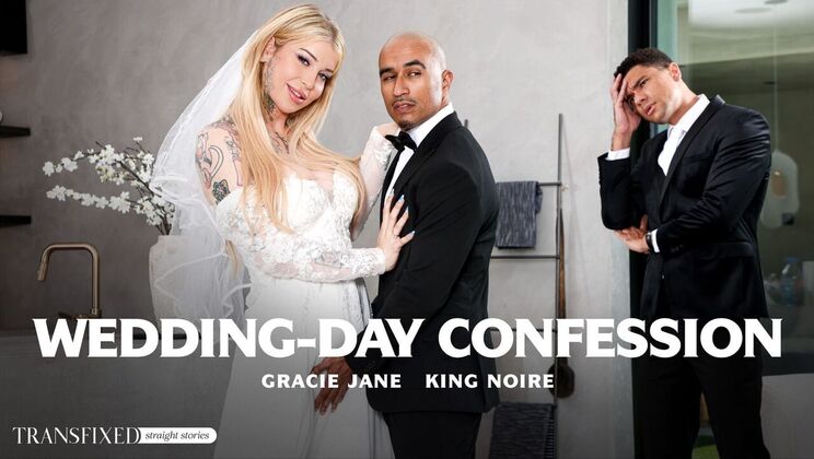 [Transfixed] - Tattooed Bride Gracie Jane Gets Fucked in Stockings - King Noire - Gracie Jane