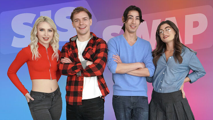 [SisSwap] - Taboo Stepbrother Fucks Stepsister in Bra and Thong