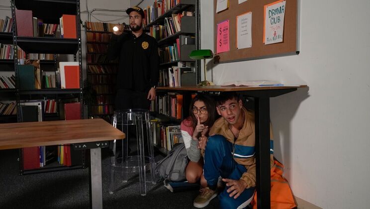 [CrazyCollegeGFs] - Glasses and Library Desire - Selina Bentz - Kai Jaxon