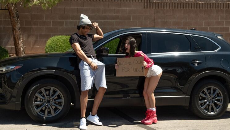 Big Cock, Brunette Babe