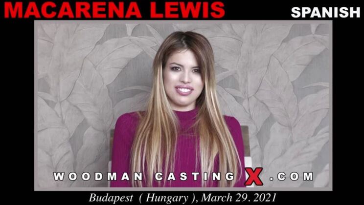[WoodmanCasting] - Skinny Teen Macarena Lewis Piercing Casting - Macarena Lewis