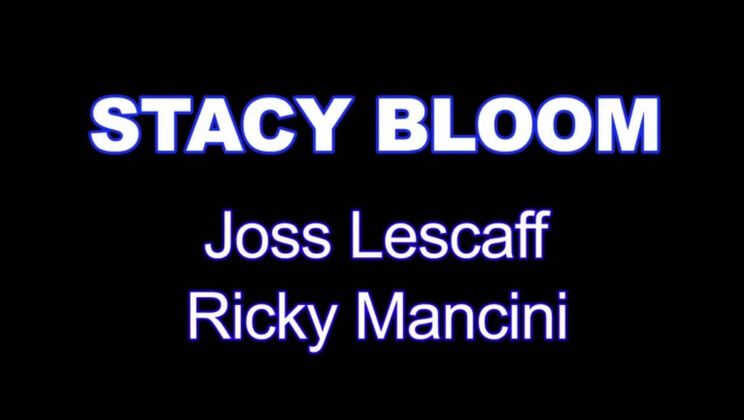 Stacy Bloom's Skinny Frame Handles 2 Big Cocks