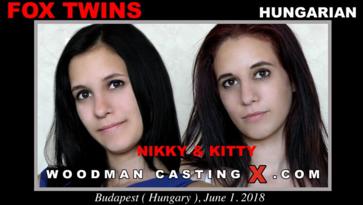 [WoodmanCasting] - Young Girls Double Up for DP Fun - Fox Twins