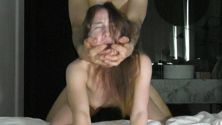 [PornForce] - Brunette Teen Deepthroating Big Cock