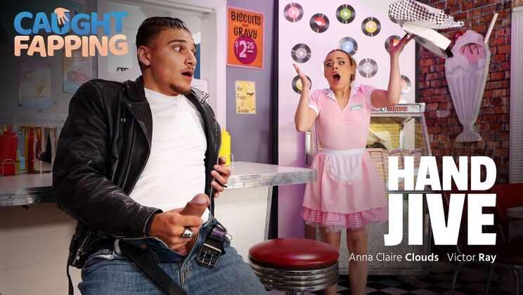 [CaughtFapping] - Natural Tits and Shaved Pussy Action with Anna Claire Clouds - Anna Claire Clouds - Victor Ray