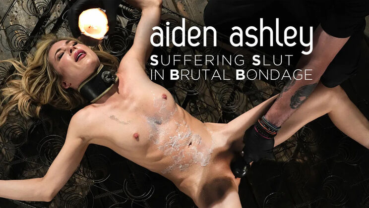 [DeviceBondage(Kink)] - Brutal BDSM with Shaved Brunette Aiden Ashley - Aiden Ashley - The Pope