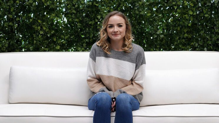 [CastingCouchHD] - Ashley's Blowjob and Creampie - Ashley