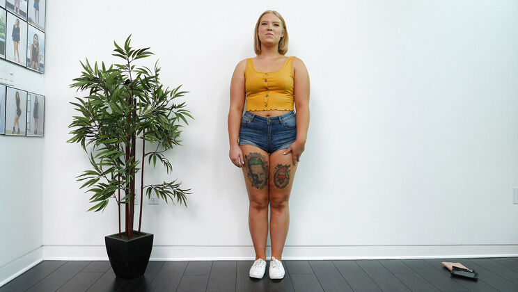 [CastingCouchHD] - Cindy Gets a Creampie in Cowgirl - Cindy