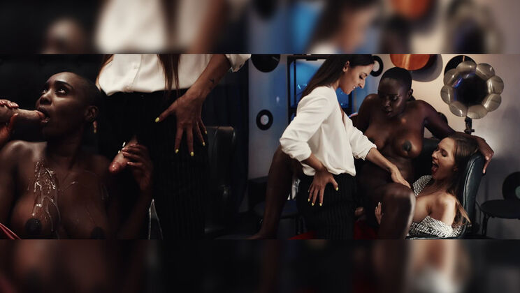 [FutanariXXX] - Discreet Blowjob Session with Zaawaadi and Amirah Adara