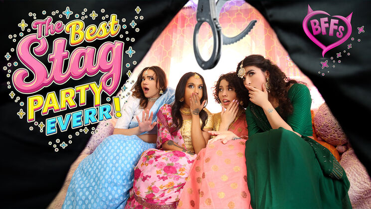 [BFFs] - Indian Girl's First Gangbang at Bachelorette Party - Naudi Nala - Nina White - Satine Summers - Jason Sarcinelli - Nikki Slick