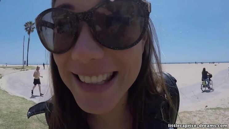 [PornLifestyle] - Small Tits Brunette Rides Cock & Swallows Cum - USA Trip