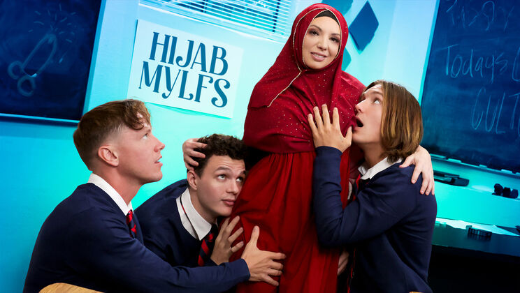 [HijabMylfs] - Three Cocks and a Woman's Deepthroat - Rion King - Kiki Daire - Josh Rivers - Axel Haze