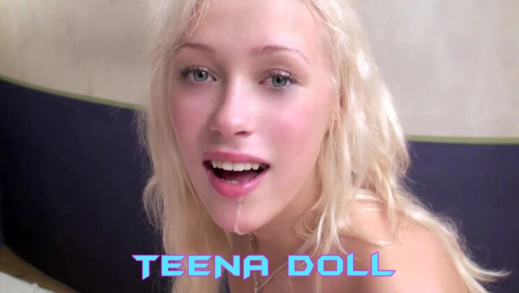 Blonde Teena Doll Gets Cumshot