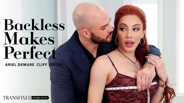 [Transfixed] - Big Tits Shemale Gets Anal Fucking - Cliff Jensen - Ariel Demure