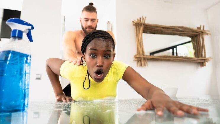 Amateur Maid Handjob Turns Into Rough Sex