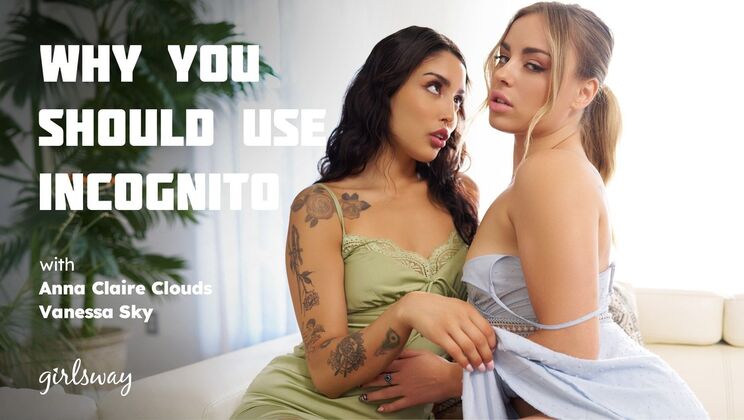 Tattooed Babes Vanessa Sky & Anna Claire Clouds Lick Pussy