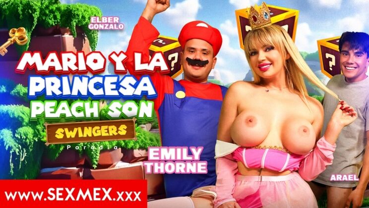 Emily Thorne in Hot Swinger Fuck with Mario & Peach