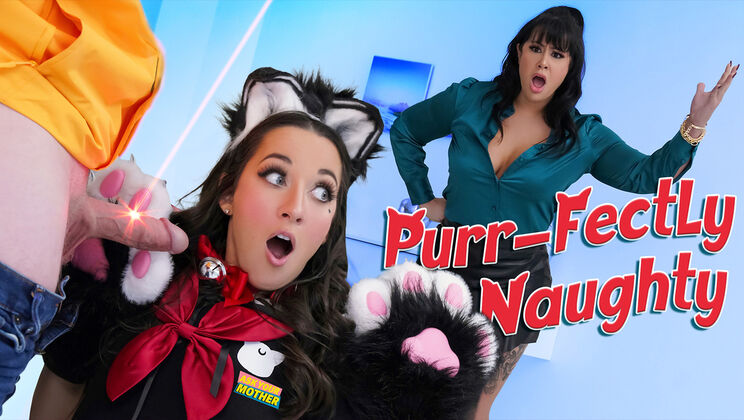 [AskYourMother] - Wild Stepfamily Sex - Freya, Neko & Stepbrother Cum on Pussy