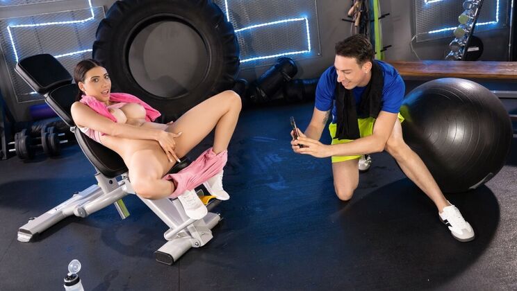 [FitnessRooms] - Emily Pink’s Wet Pussy Drips in Gym Fuck - Emily Pink - Alexander Tda
