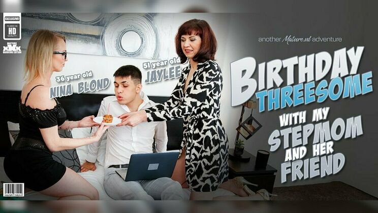 [Mature.nl] - Stepson gets lucky with two hot women - Jaylee and Laura