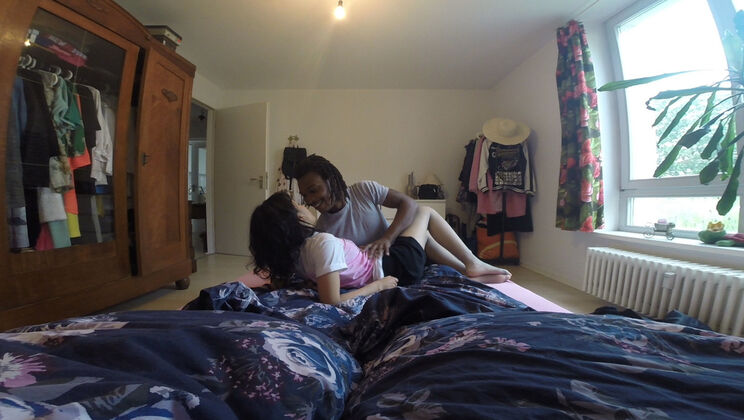 Brunette Lina's First Time Sex